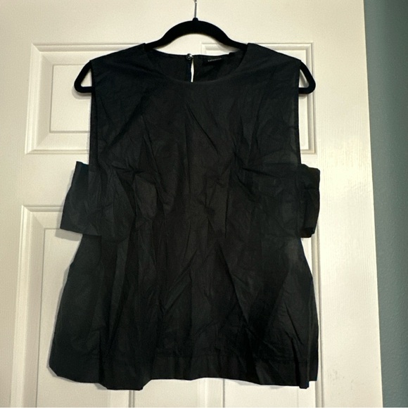 Kate Spade Black Cut Out Sleeveless Top - Picture 1 of 5